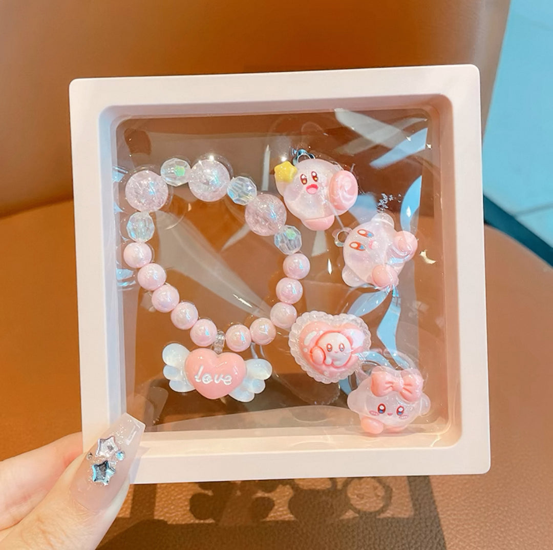 Rings & Charm Bracelet Set