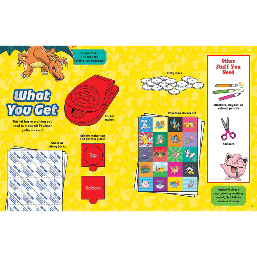 Pokemon Color-In 3D Stickers