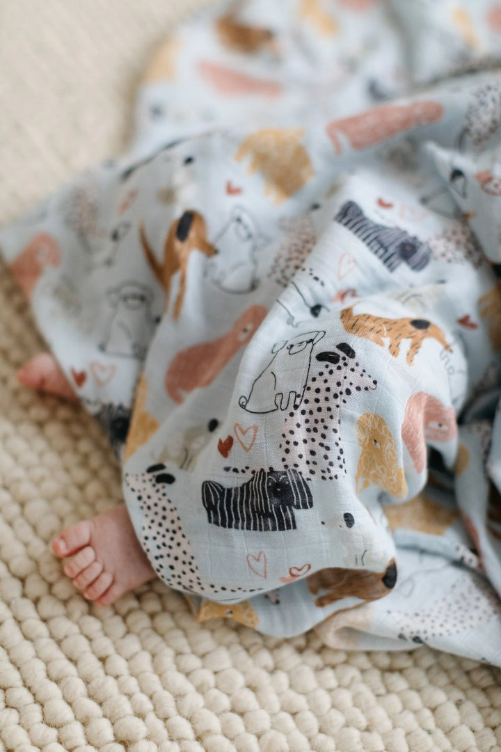 Muslin Swaddle - Honey Puppies