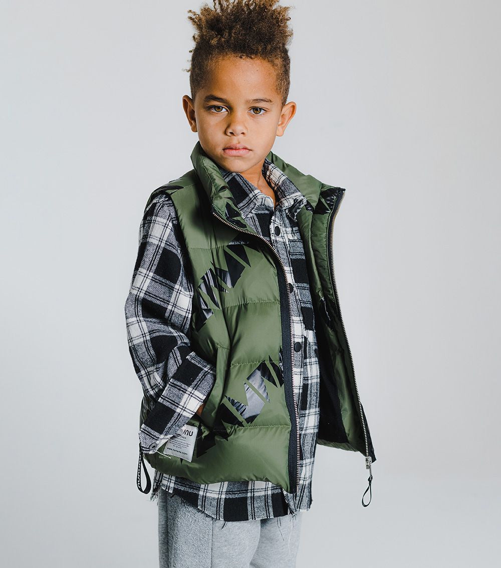 Olive Down Vest