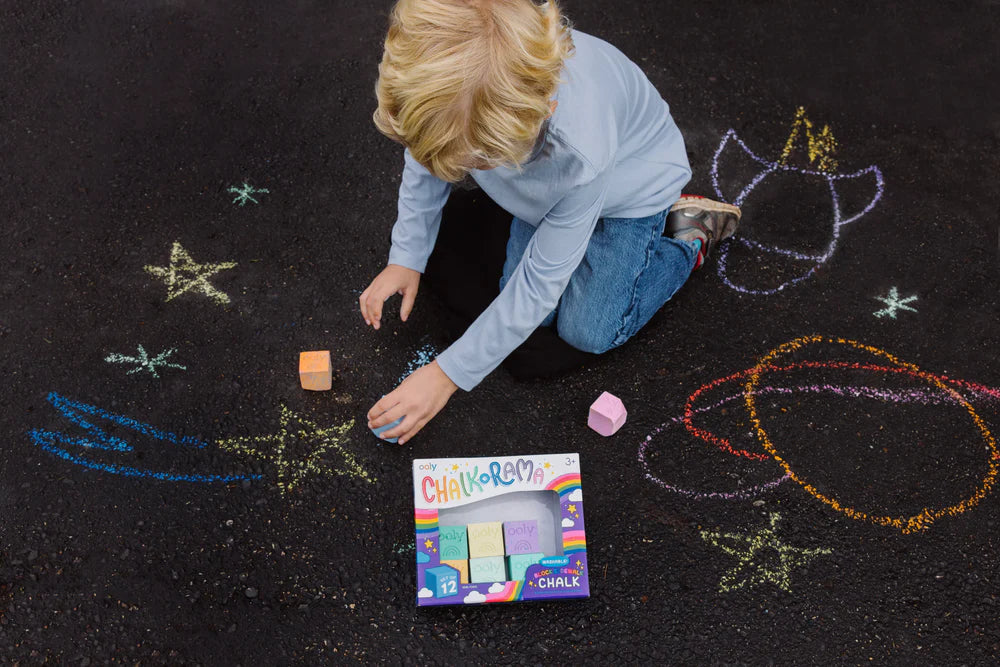 Chalk-O-Rama: Block Sidewalk Chalk (Set of 12)