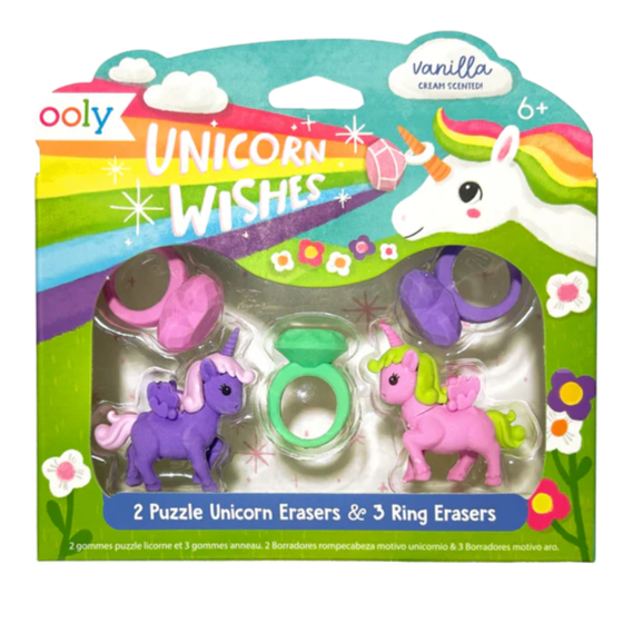 Unicorn Wishes: Scented Erasers (Set of 5)
