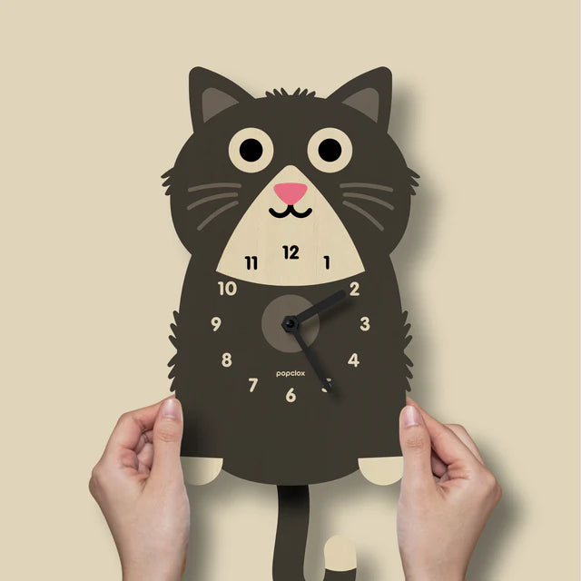 Kitten Pendulum Clock