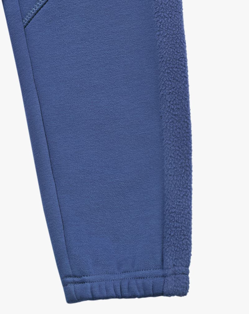 Recycled Fleece Kids Pants - Deep Sea Blue