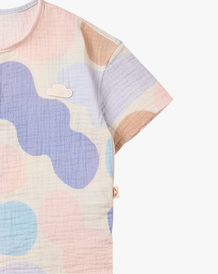 Wrinkled Muslin Short Sleeve Tee