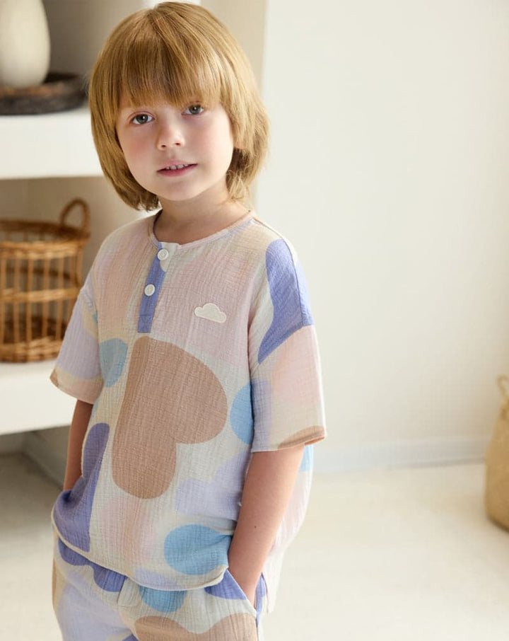 Wrinkled Muslin Shorts
