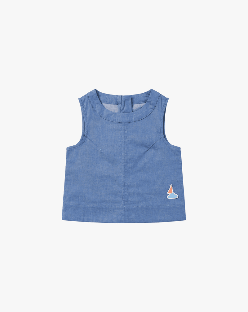 Denim Sleeveless Top