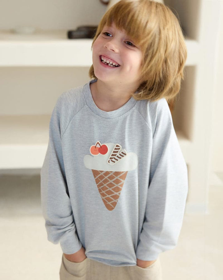 French Terry Raglan Long Sleeve Sweatshirt