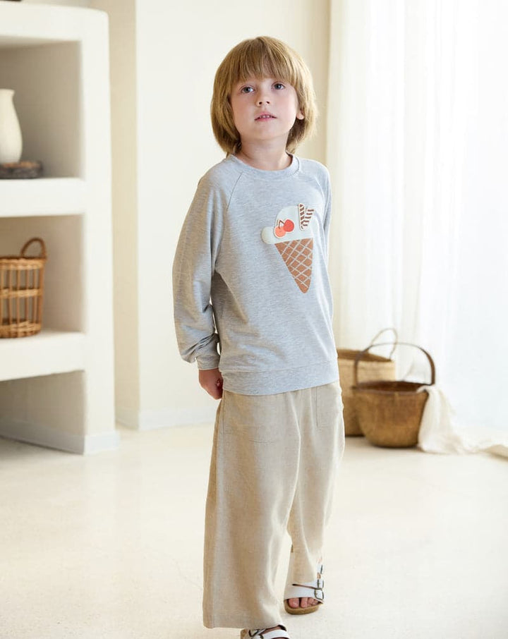 French Terry Raglan Long Sleeve Sweatshirt