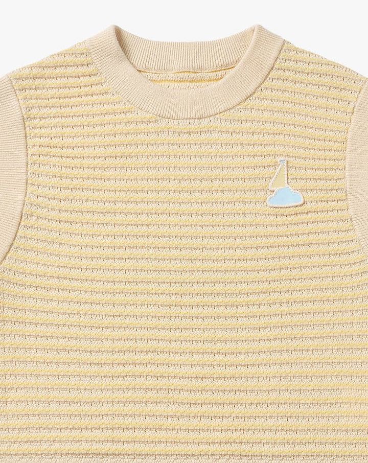 Cotton Knit Sleeveless Vest