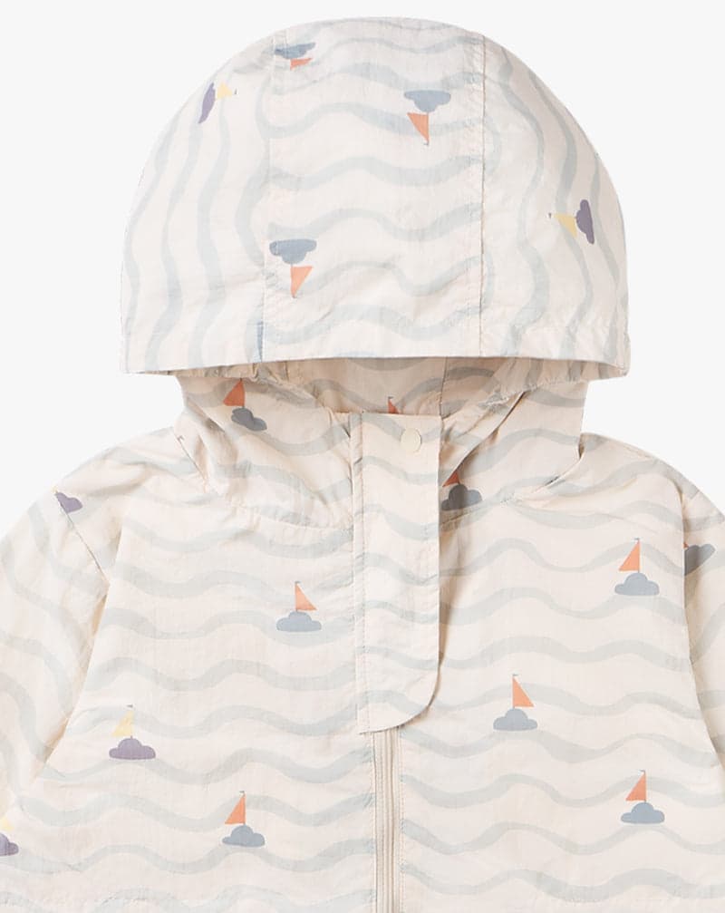 Cotton Hooded Windbreaker