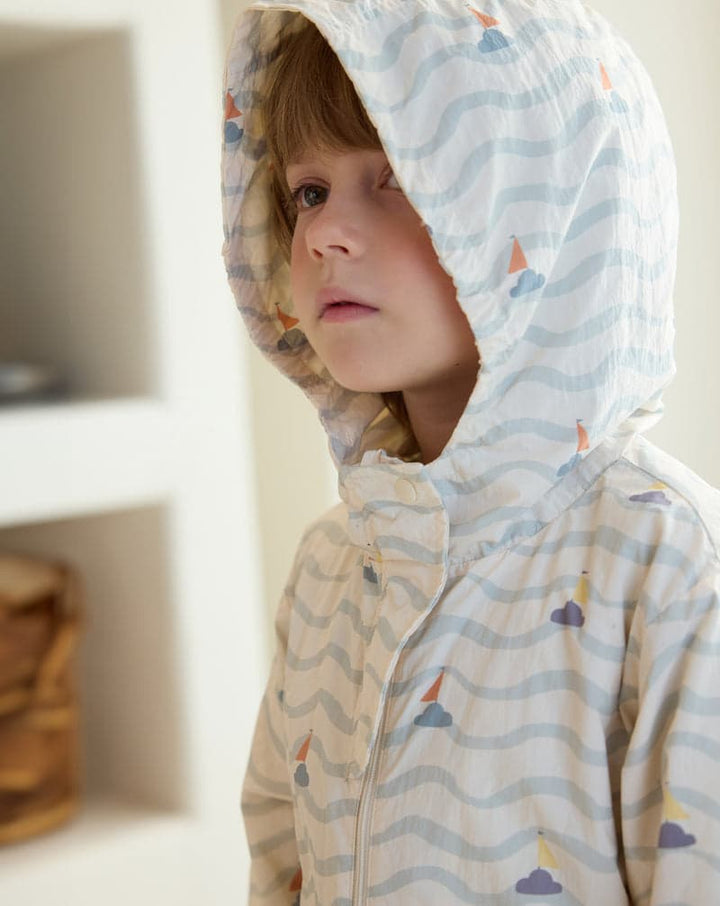 Cotton Hooded Windbreaker