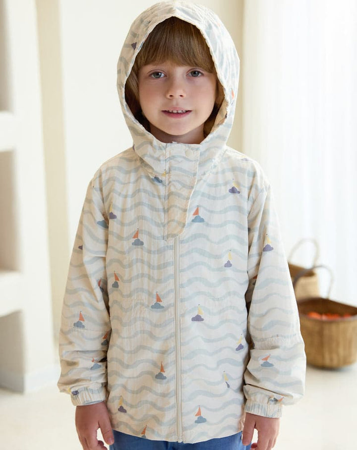 Cotton Hooded Windbreaker