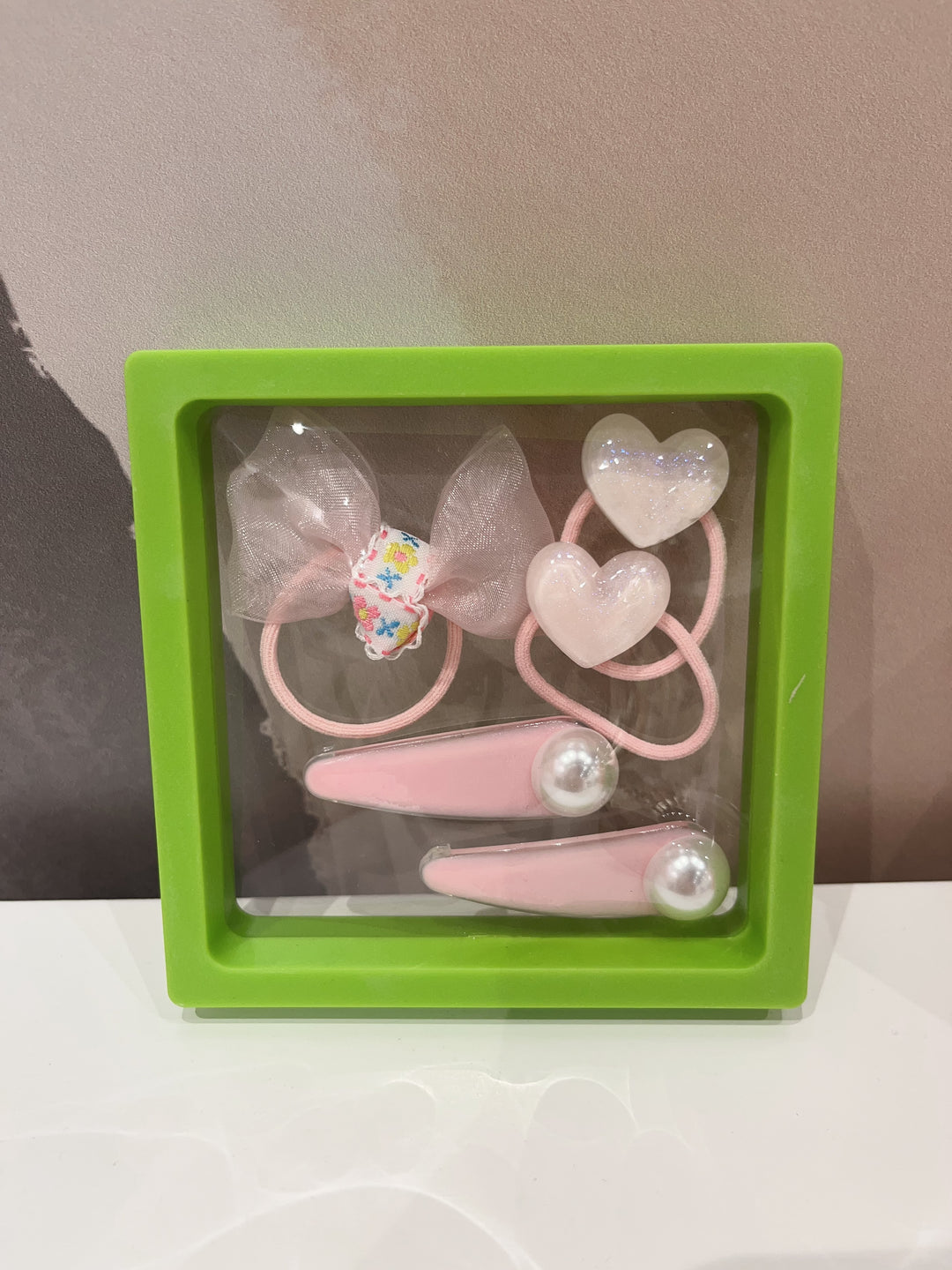 Cute Hair Clips + Ties Set