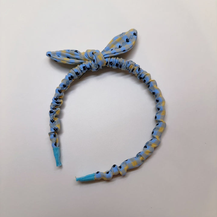 Plaid Pattern Bow Headband