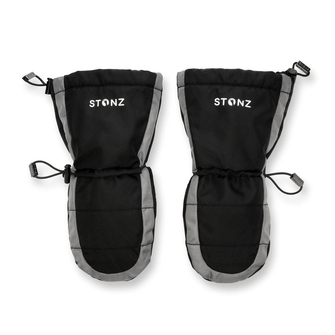 Snow Mitts - Black + Grey