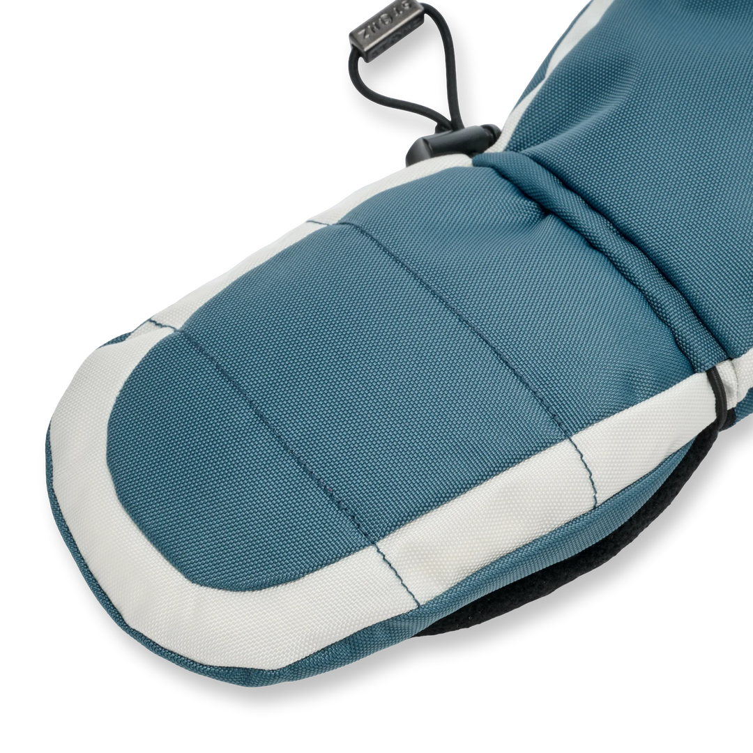 Snow Mitts - Denim + Ivory