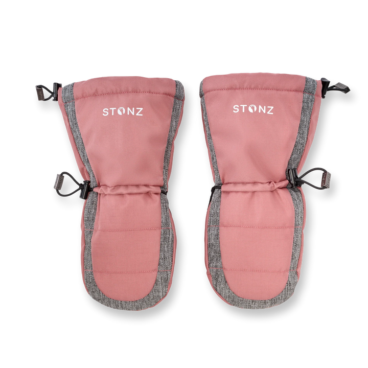Snow Mitts - Dusty Rose +Grey