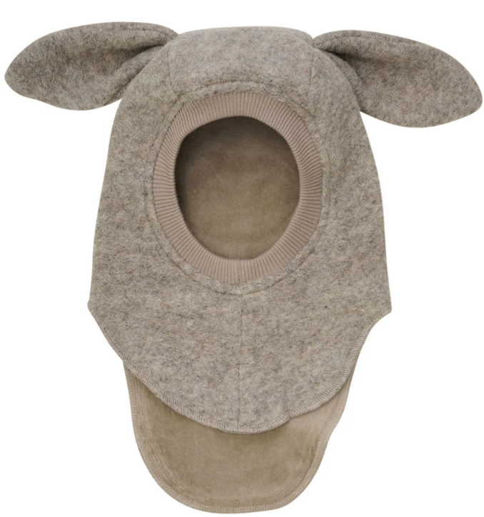 Bunny Balaclava Ears Wool | Camel Melange AW2025