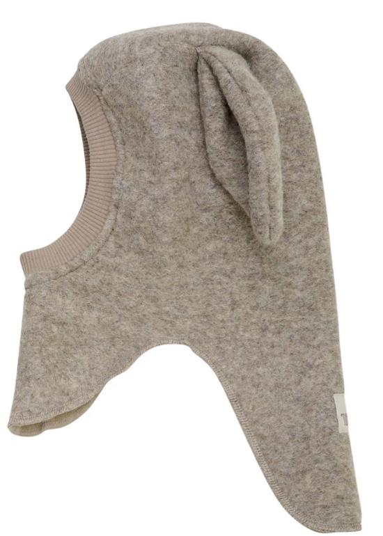 Bunny Balaclava Ears Wool | Camel Melange AW2025