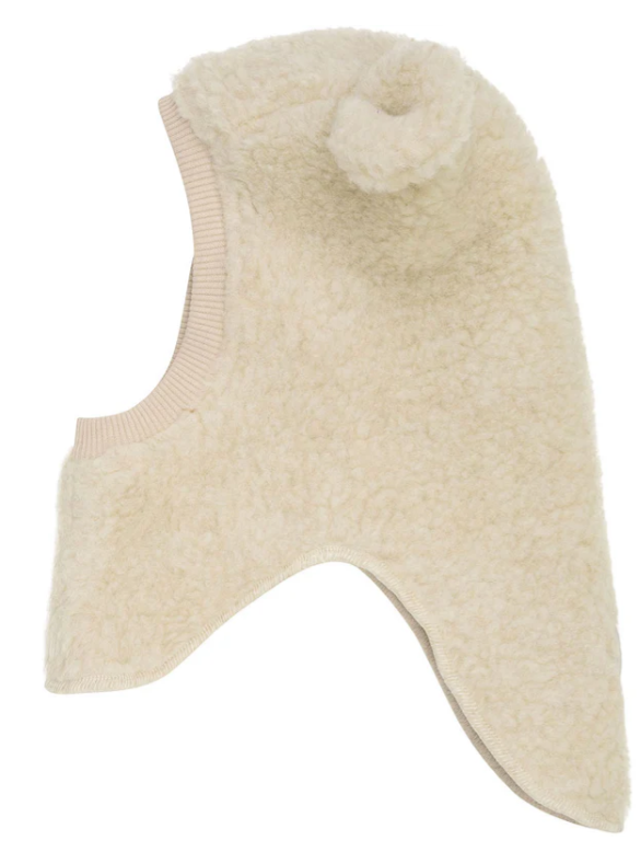 Balaclava Ears Wool Teddy 100%Wool-Knit
