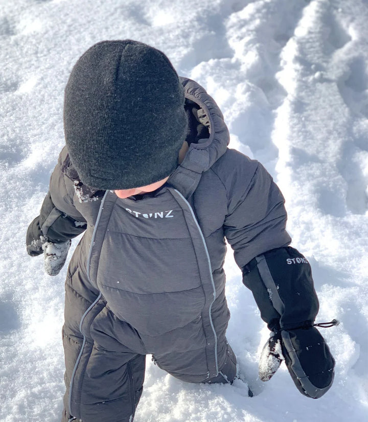 Snow Mitts - Black + Grey