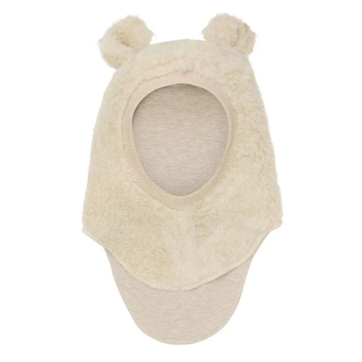 Balaclava Ears Wool Teddy 100% Wool-Knit