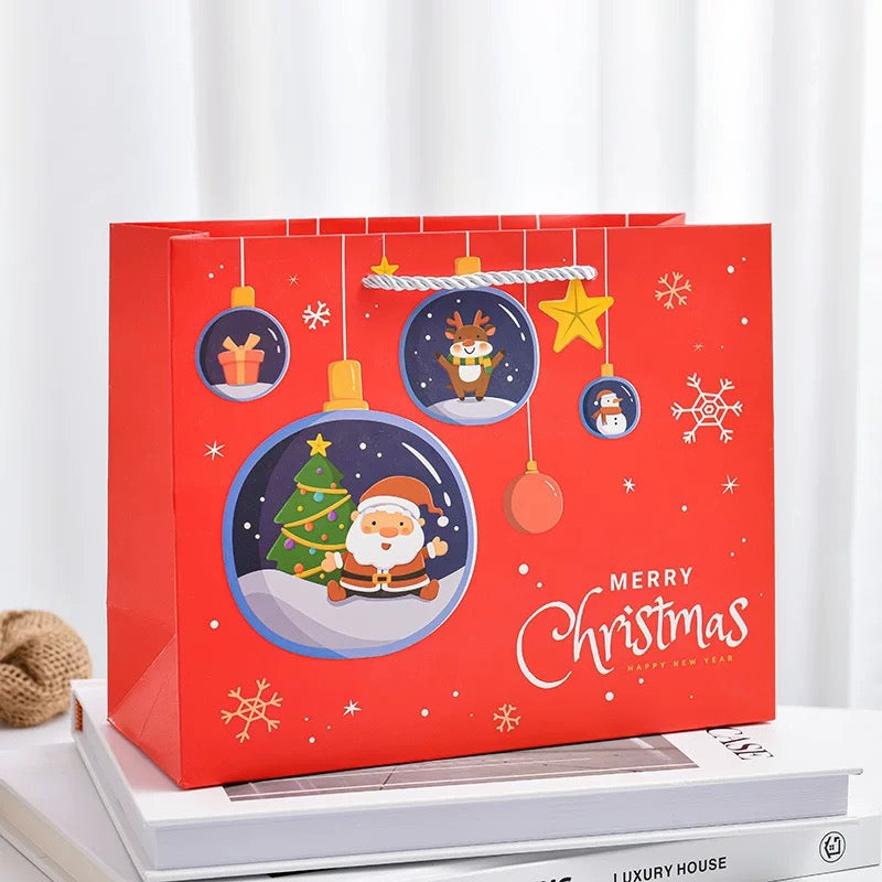 Merry Christmas Santa Gift Bag (Red)