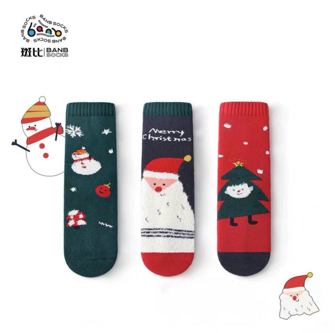 Festive Christmas Socks in Gift Box (3 pairs)