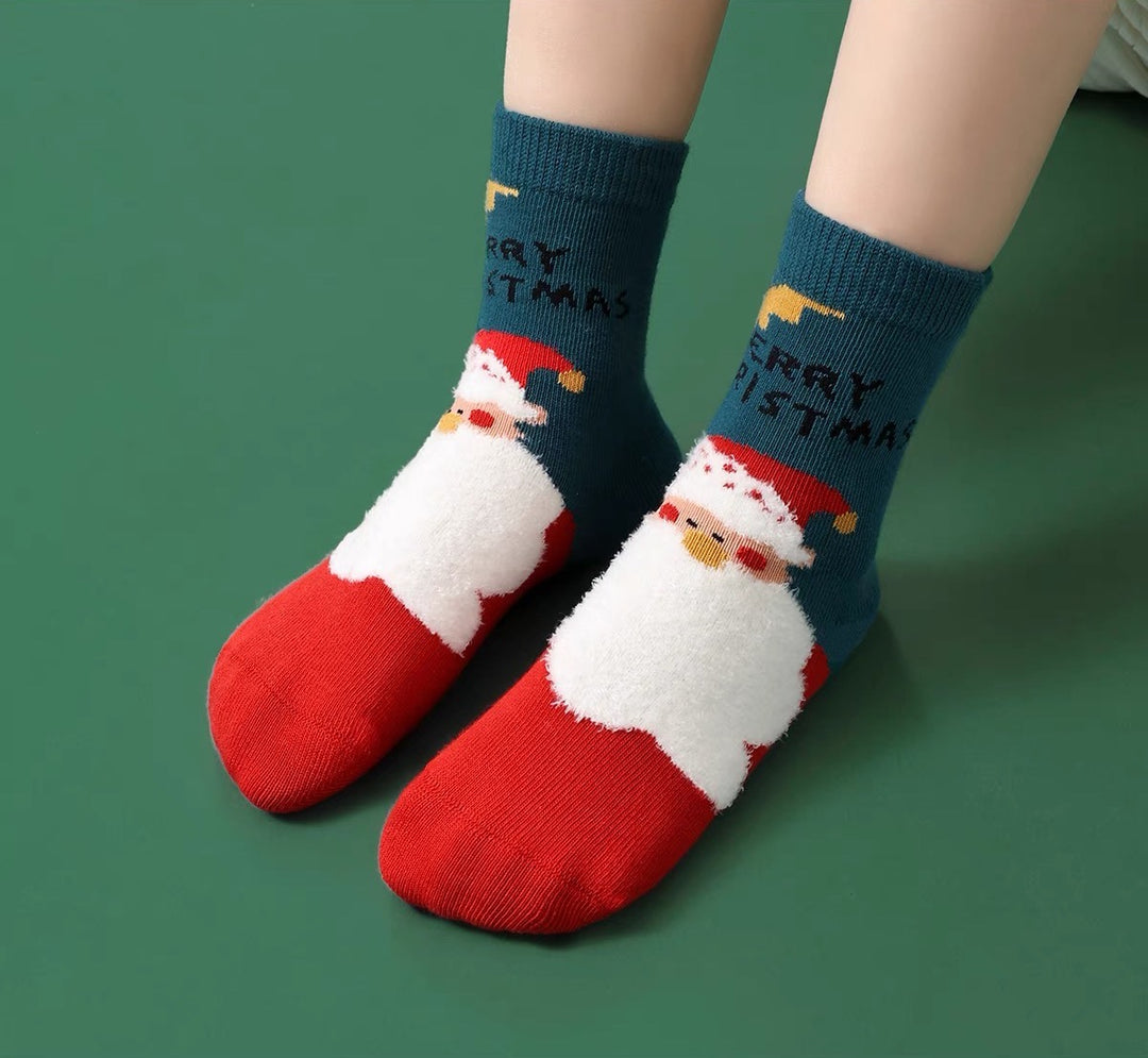 Festive Christmas Socks in Gift Box (5 pairs)