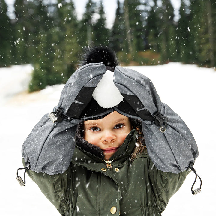 Youth Mitts - Heather Grey