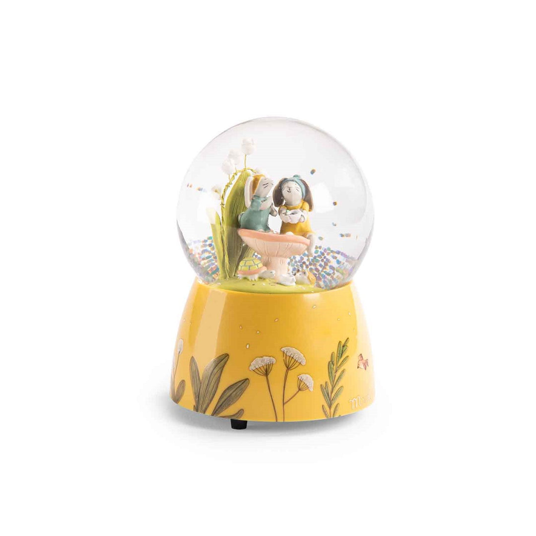 Trois Petits Lapins - Musical Snow Globe