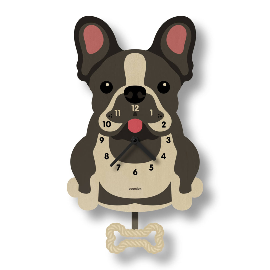 French Bulldog Pendulum Clock