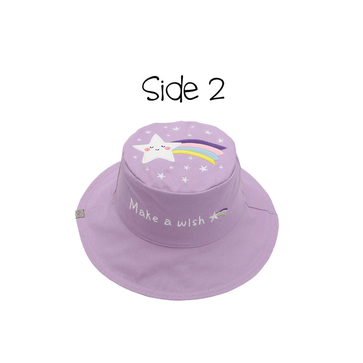Kid's Reversible Sun Hat | Unicorn Star