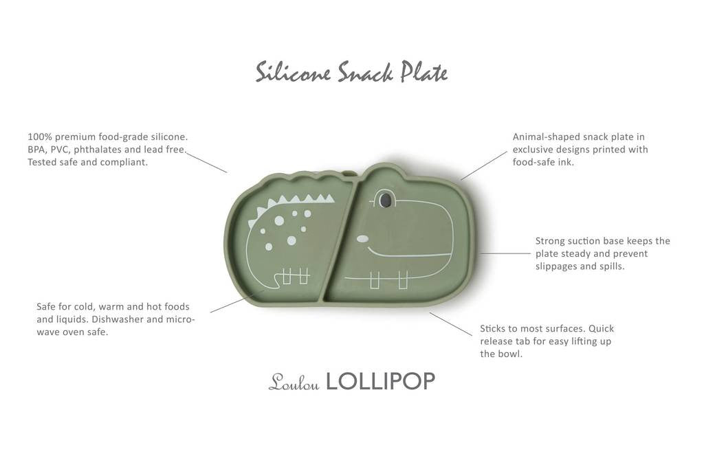 Silicone Suction Snack Plate