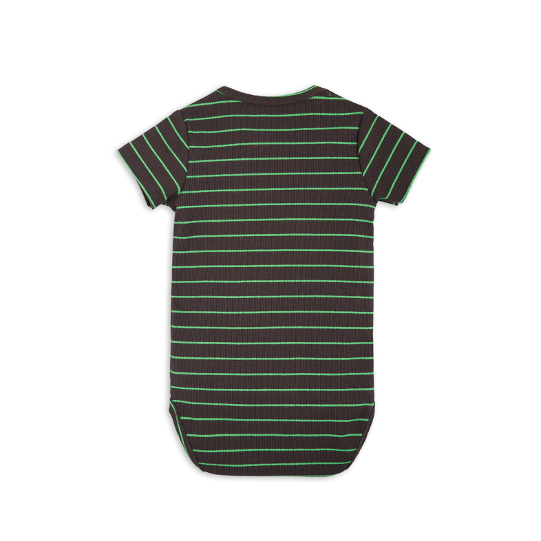 Stripe Rib Ss Body Black