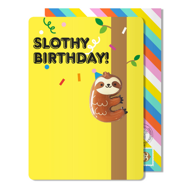 Sloth Magnet Birthday Card