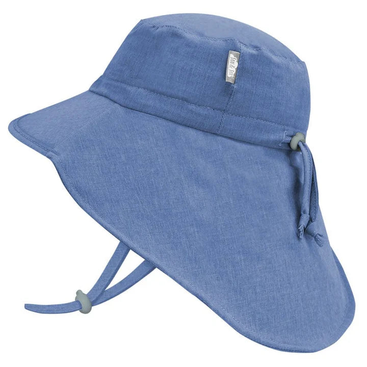 Kids Water Repellent Adventure Hats | Blue