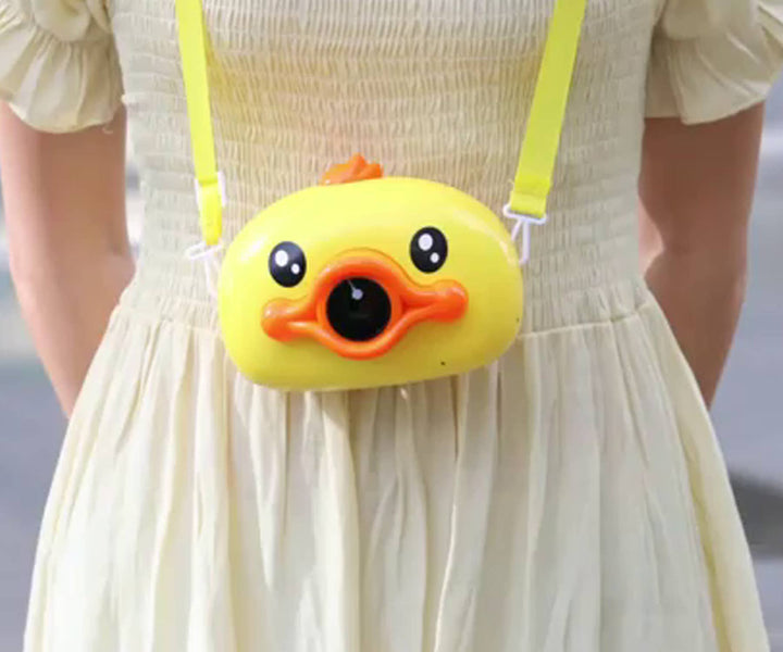 Duck Bubble Camera Toy with Music & Lights