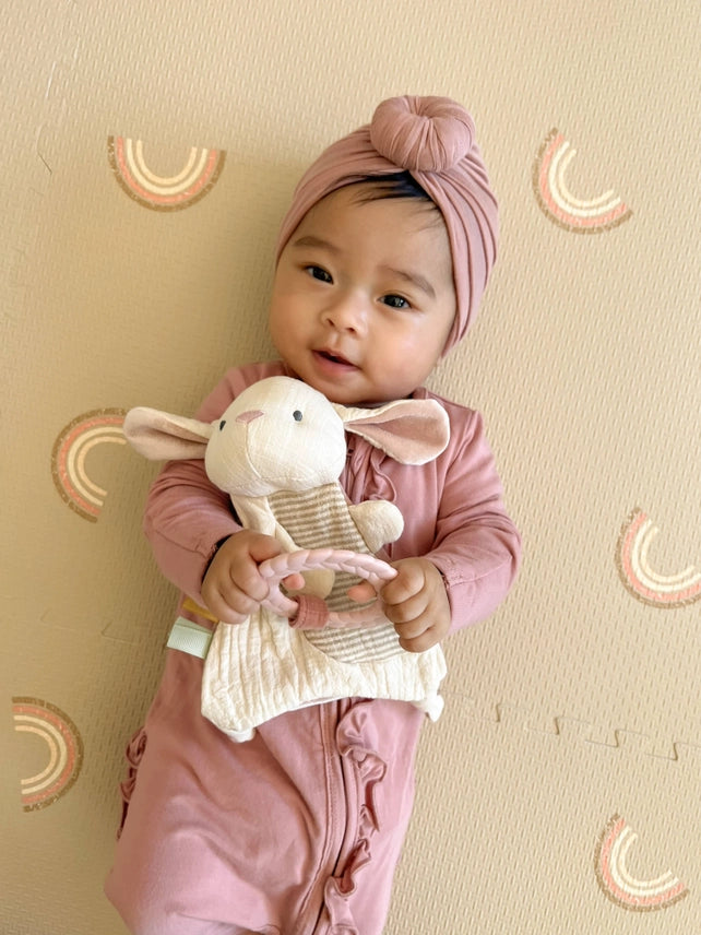 Bitzy Crinkle Sensory Toy with Teether - Bunny
