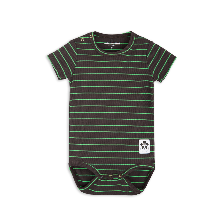 Stripe Rib Ss Body Black