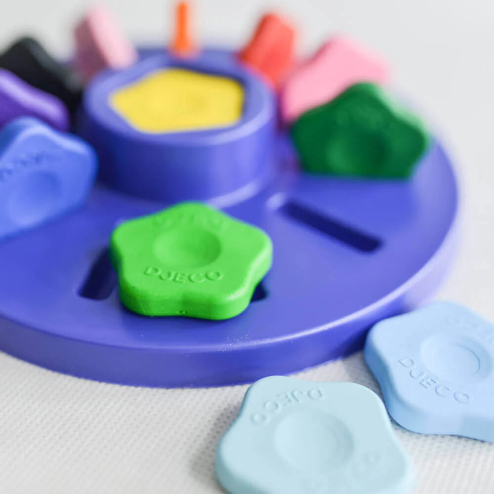 12 flower crayons for toddlers