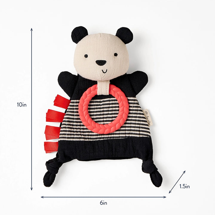 Bitzy Crinkle Sensory Toy with Teether - Panda