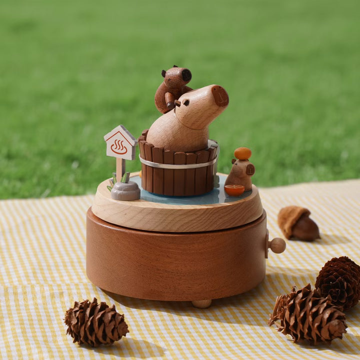 Capybara Bathing Music Box