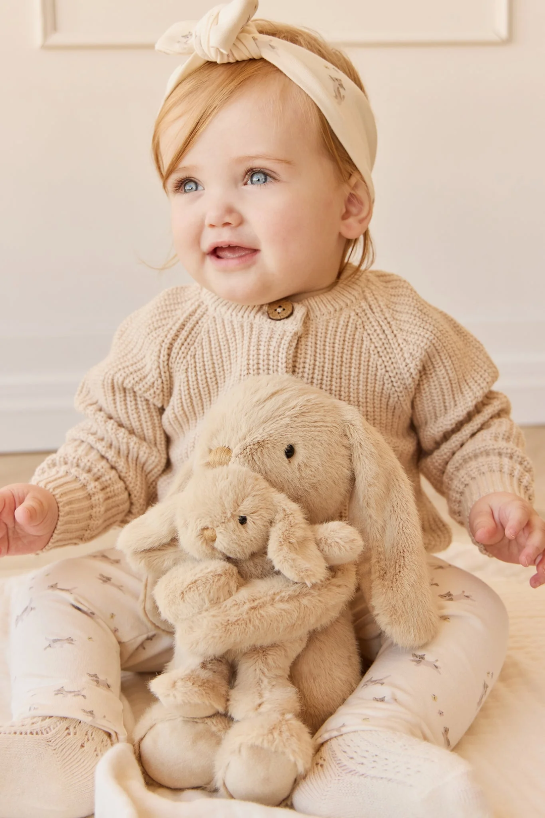 Plush - Frankie the Hugging Bunny -Caramel - Snuggle Bunnies