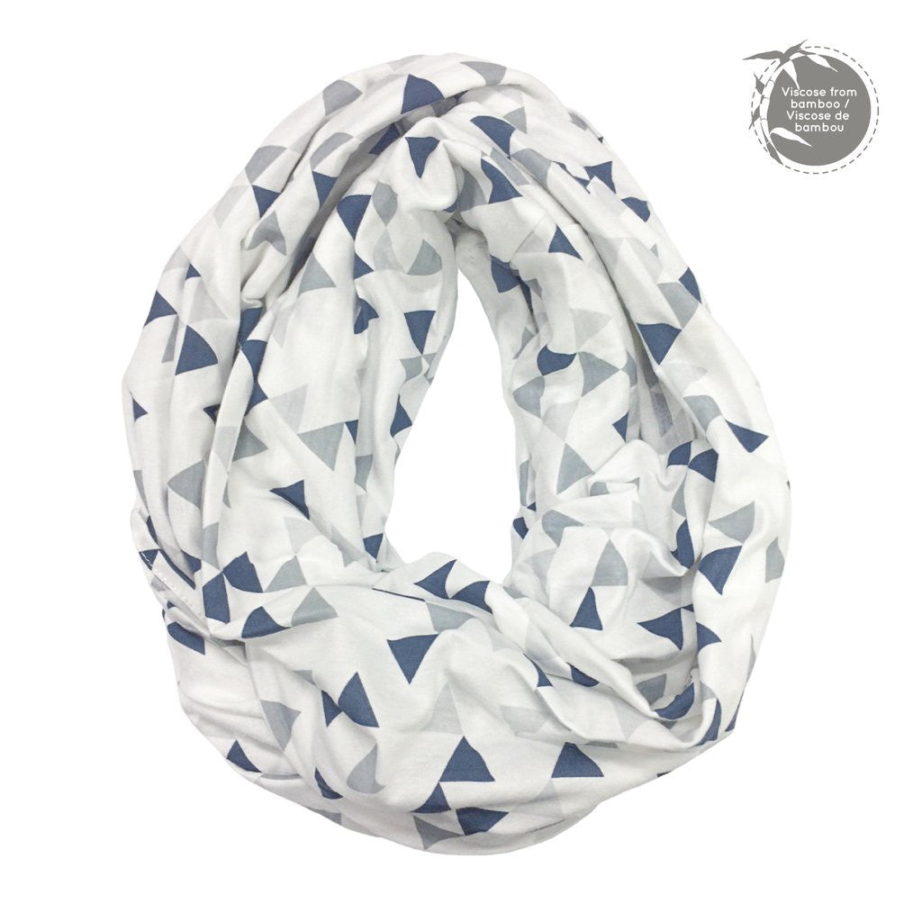 Bamboo nursing scarf - triangle print