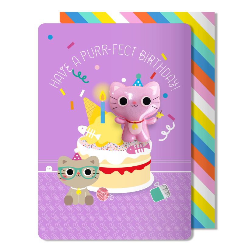 Cat Magnet Birthday Card