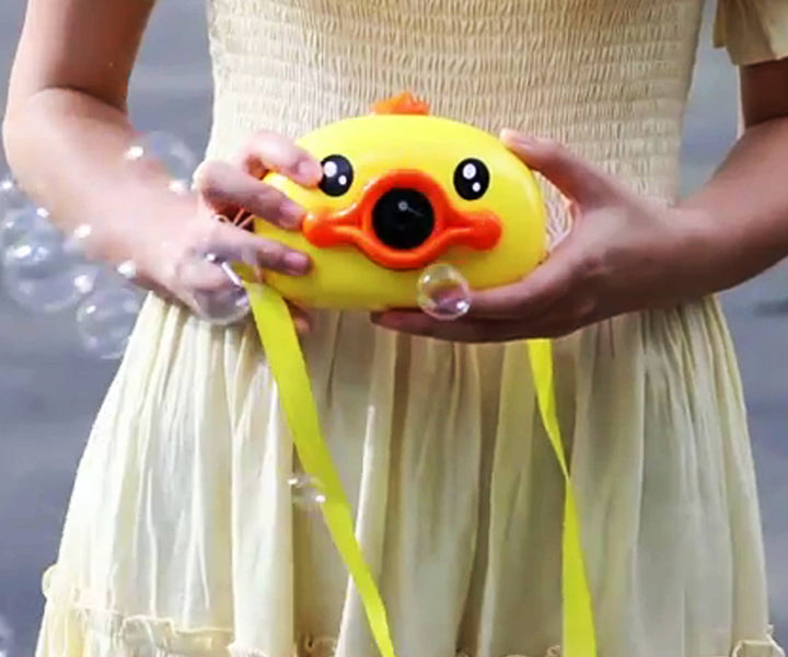 Duck Bubble Camera Toy with Music & Lights