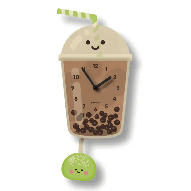 Bubble Tea Pendulum Clock