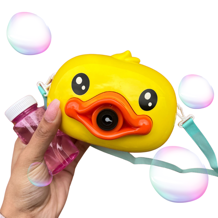 Duck Bubble Camera Toy with Music & Lights